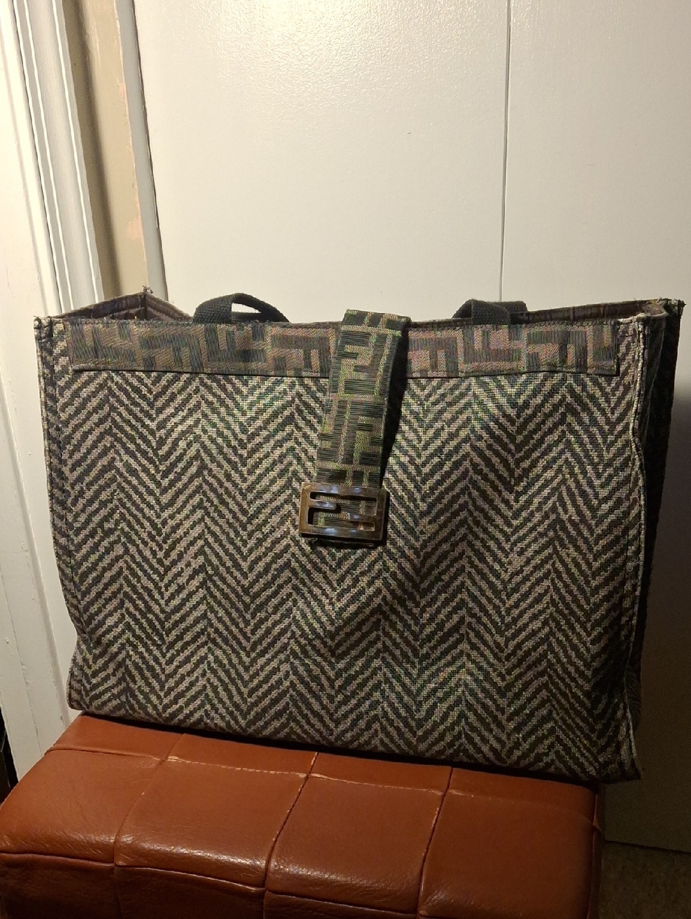 Upcycle Large Tote With Fendi Accents
